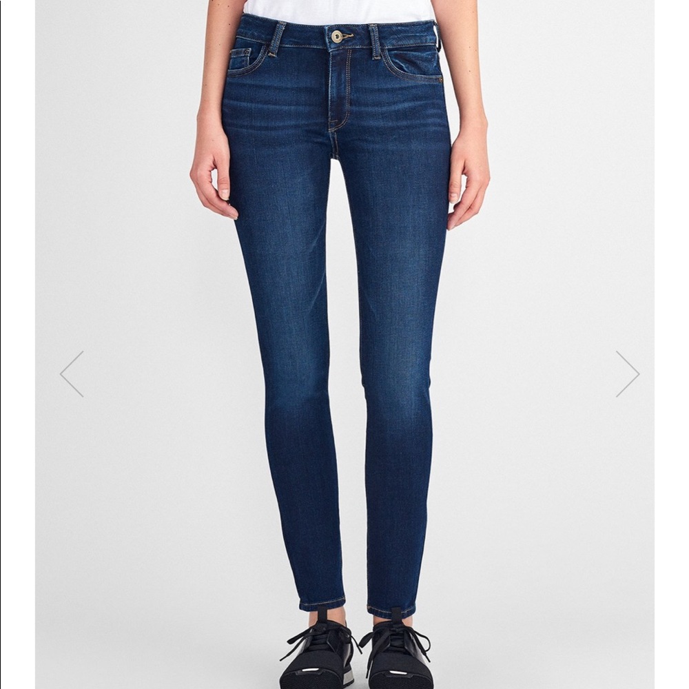 DL 1961 midrise skinny jeans 27